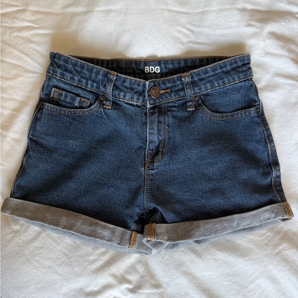 BDG Dark Blue Jean Shorts